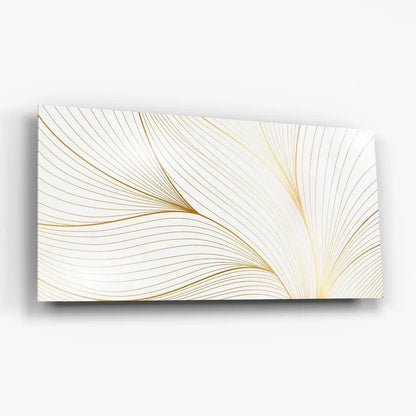 Pure White Glass Wall Art - LUXARTDECO