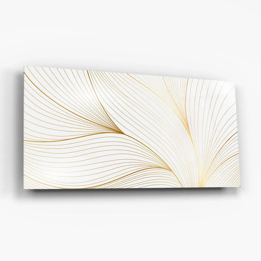 Pure White Glass Wall Art
