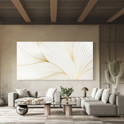 Pure White Glass Wall Art - LUXARTDECO