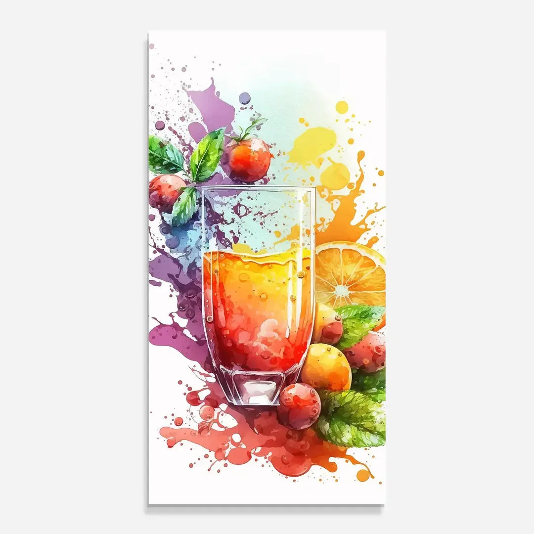 Colorful Fruits Glass Wall Art - LUXARTDECO