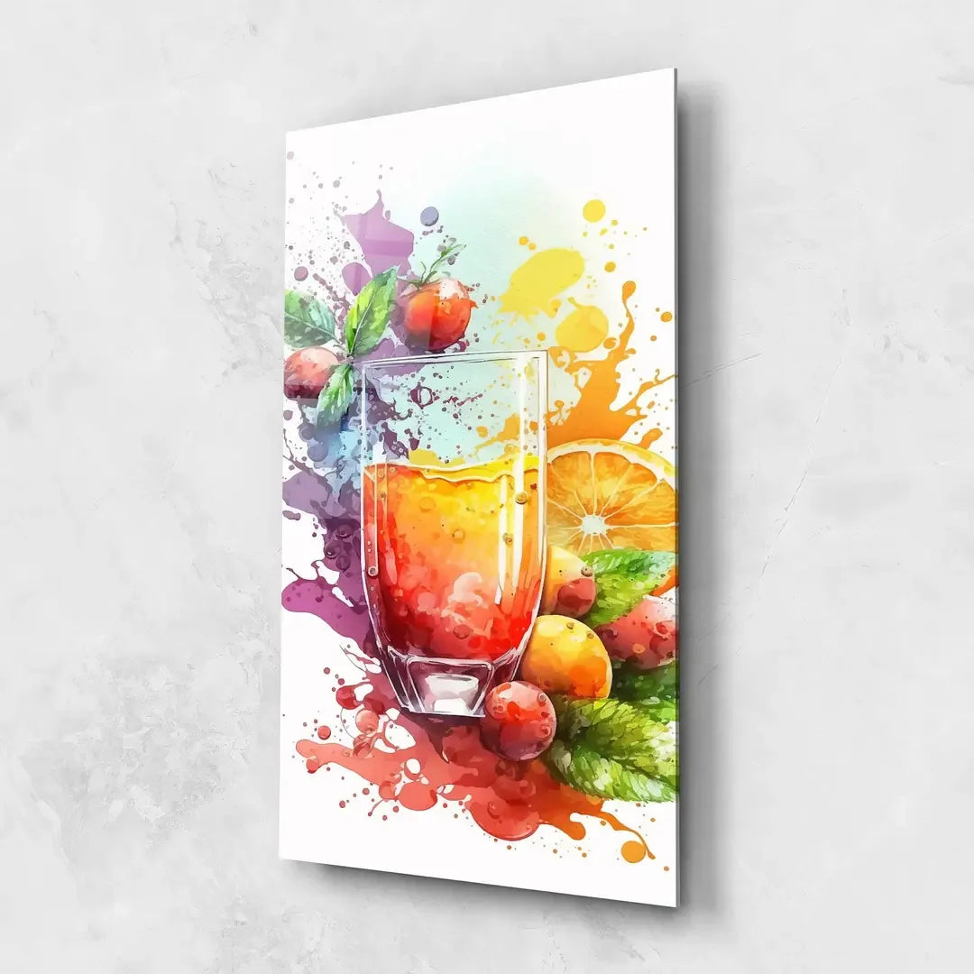 Colorful Fruits Glass Wall Art - LUXARTDECO