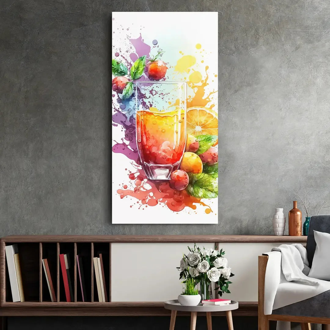 Colorful Fruits Glass Wall Art - LUXARTDECO
