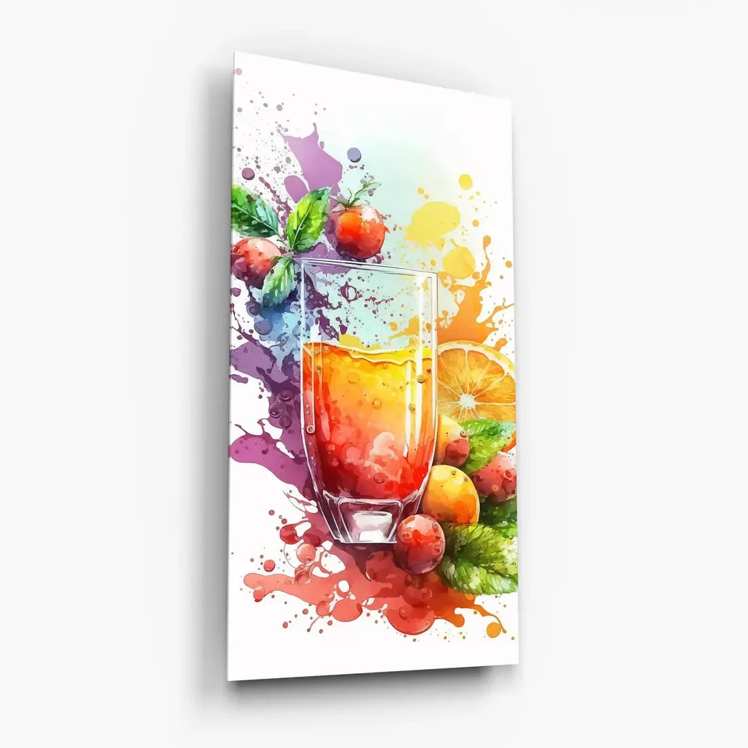 Colorful Fruits Glass Wall Art - LUXARTDECO