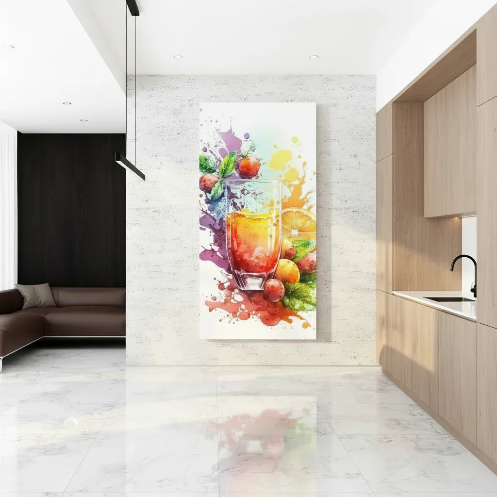 Colorful Fruits Glass Wall Art - LUXARTDECO