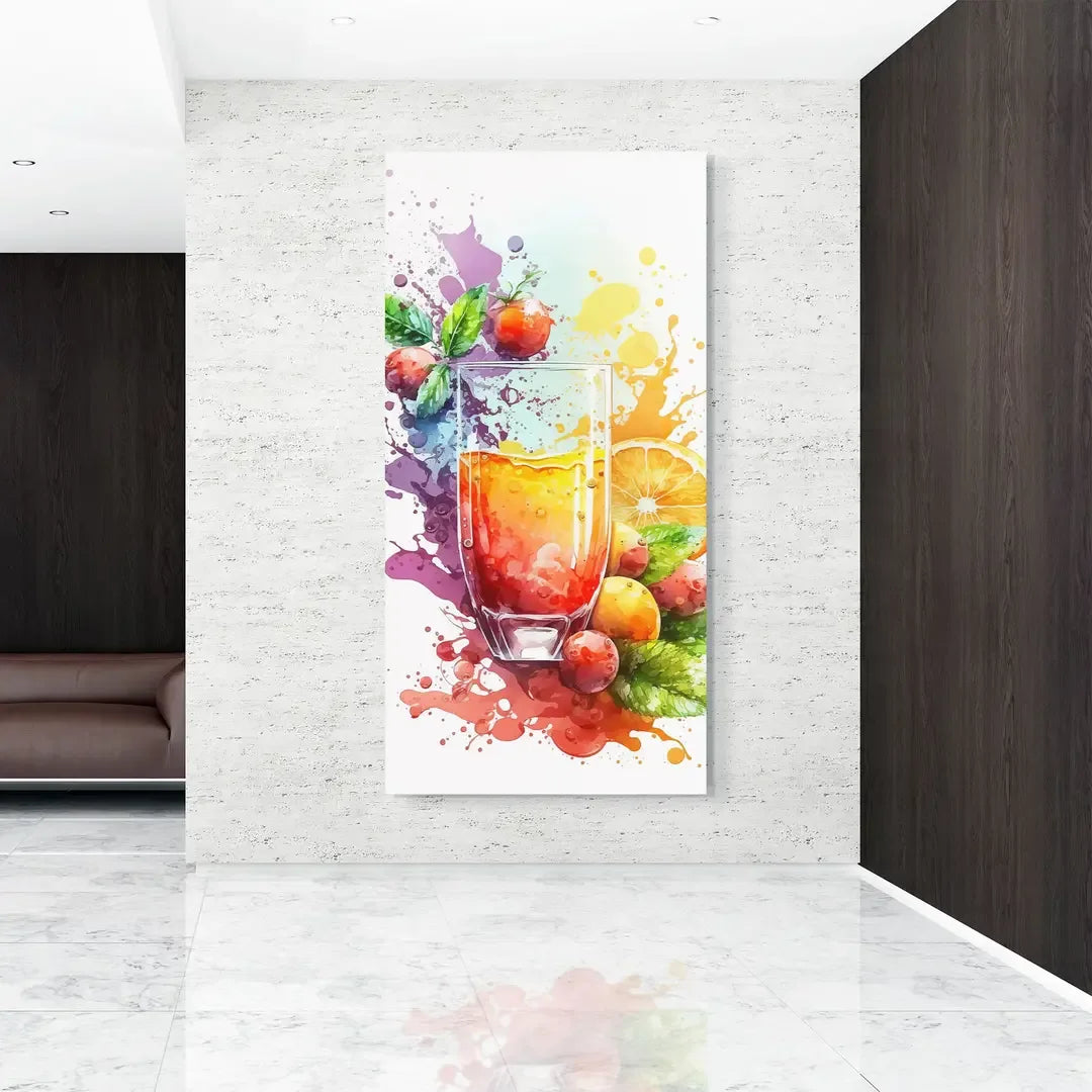 Colorful Fruits Glass Wall Art - LUXARTDECO