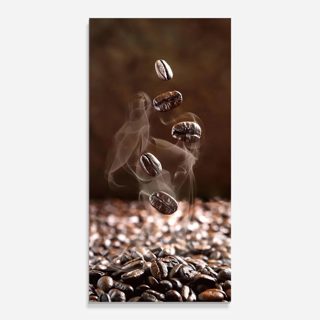 Coffee Beans Glass Wall Art