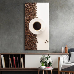 Caffè a Contrasto Quadro in Vetro Temperato