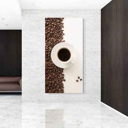Caffè a Contrasto Quadro in Vetro Temperato
