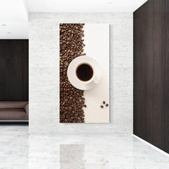 Caffè a Contrasto Quadro in Vetro Temperato
