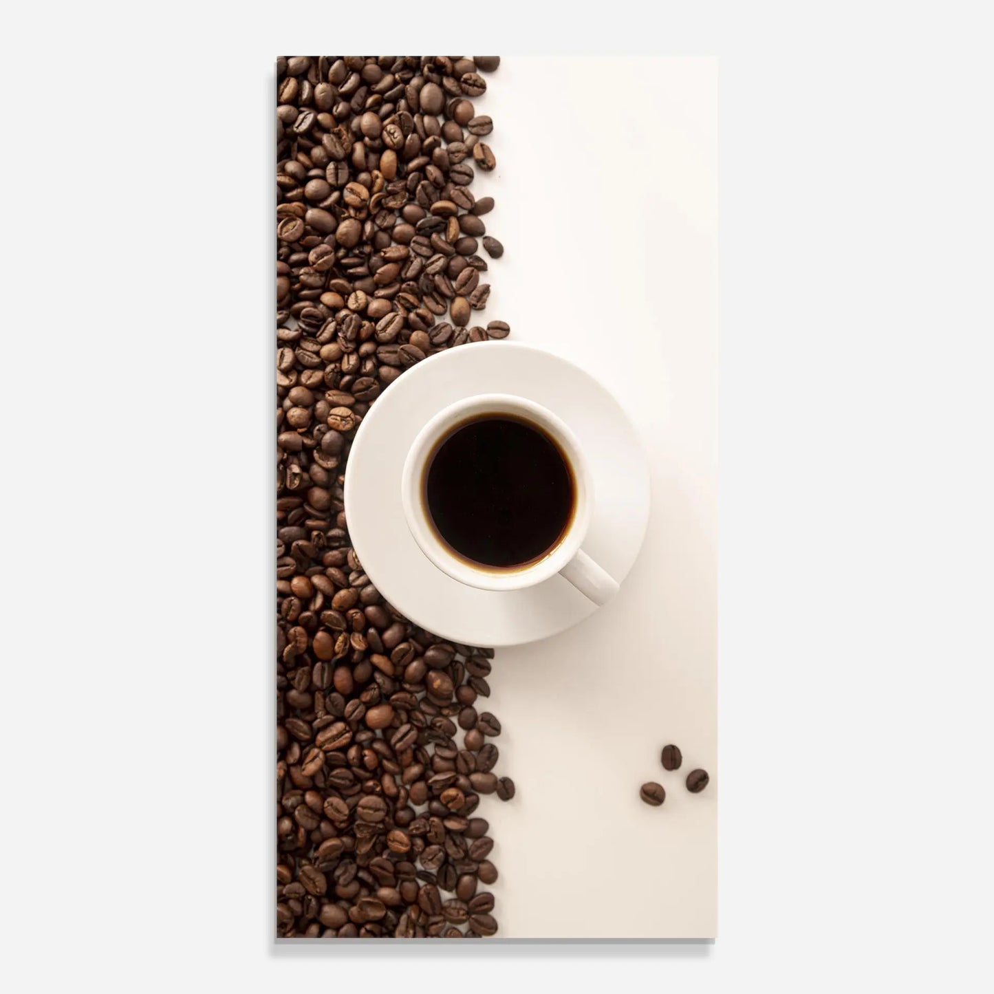 Contrasted Coffee Glass Wall Art