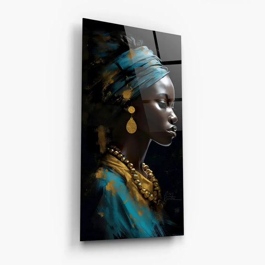 Beautiful Woman Glass Wall Art