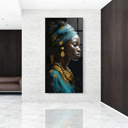 Beautiful Woman Glass Wall Art - LUXARTDECO