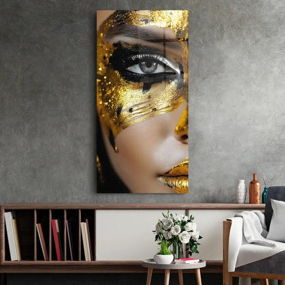 Eyeliner Glass Wall Art - LUXARTDECO