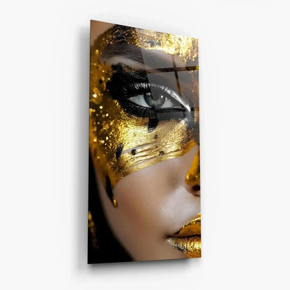Eyeliner Glass Wall Art - LUXARTDECO