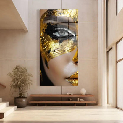 Eyeliner Glass Wall Art - LUXARTDECO