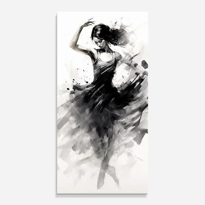 Dancing Woman Glass Wall Art - LUXARTDECO