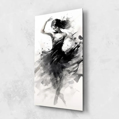 Dancing Woman Glass Wall Art - LUXARTDECO