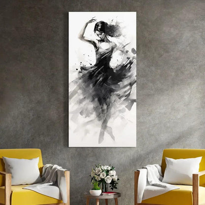 Dancing Woman Glass Wall Art - LUXARTDECO