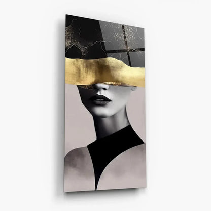Golden Dream Glass Wall Art - LUXARTDECO
