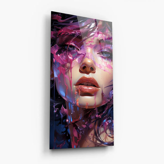 Violet Beauty Glass Wall Art