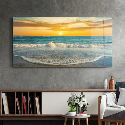 Sunset Glass Wall Art - LUXARTDECO