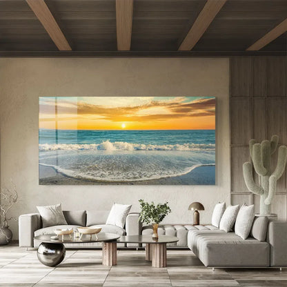 Sunset Glass Wall Art - LUXARTDECO