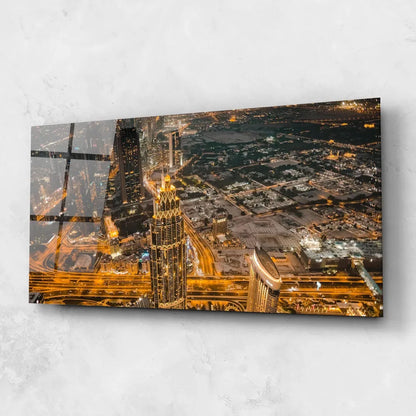 Dubai Glass Wall Art - LUXARTDECO