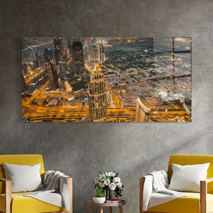 Dubai Glass Wall Art - LUXARTDECO
