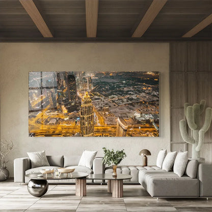 Dubai Glass Wall Art - LUXARTDECO
