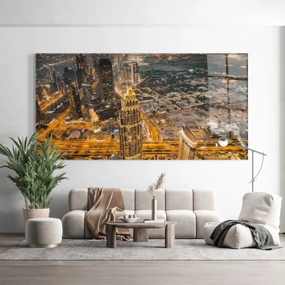 Dubai Glass Wall Art - LUXARTDECO