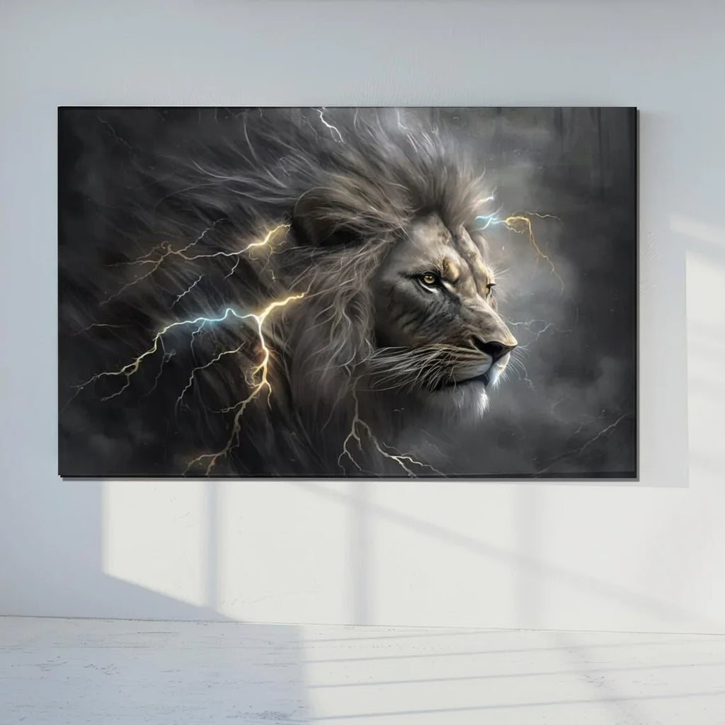 Lion Glas Wall Art - LUXARTDECO