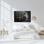 Lion Glas Wall Art - LUXARTDECO