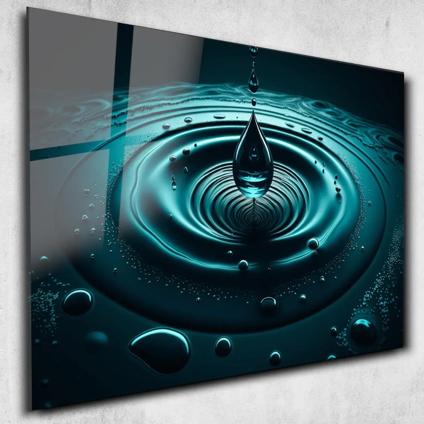 Water Drop Glass Wall Art - LUXARTDECO