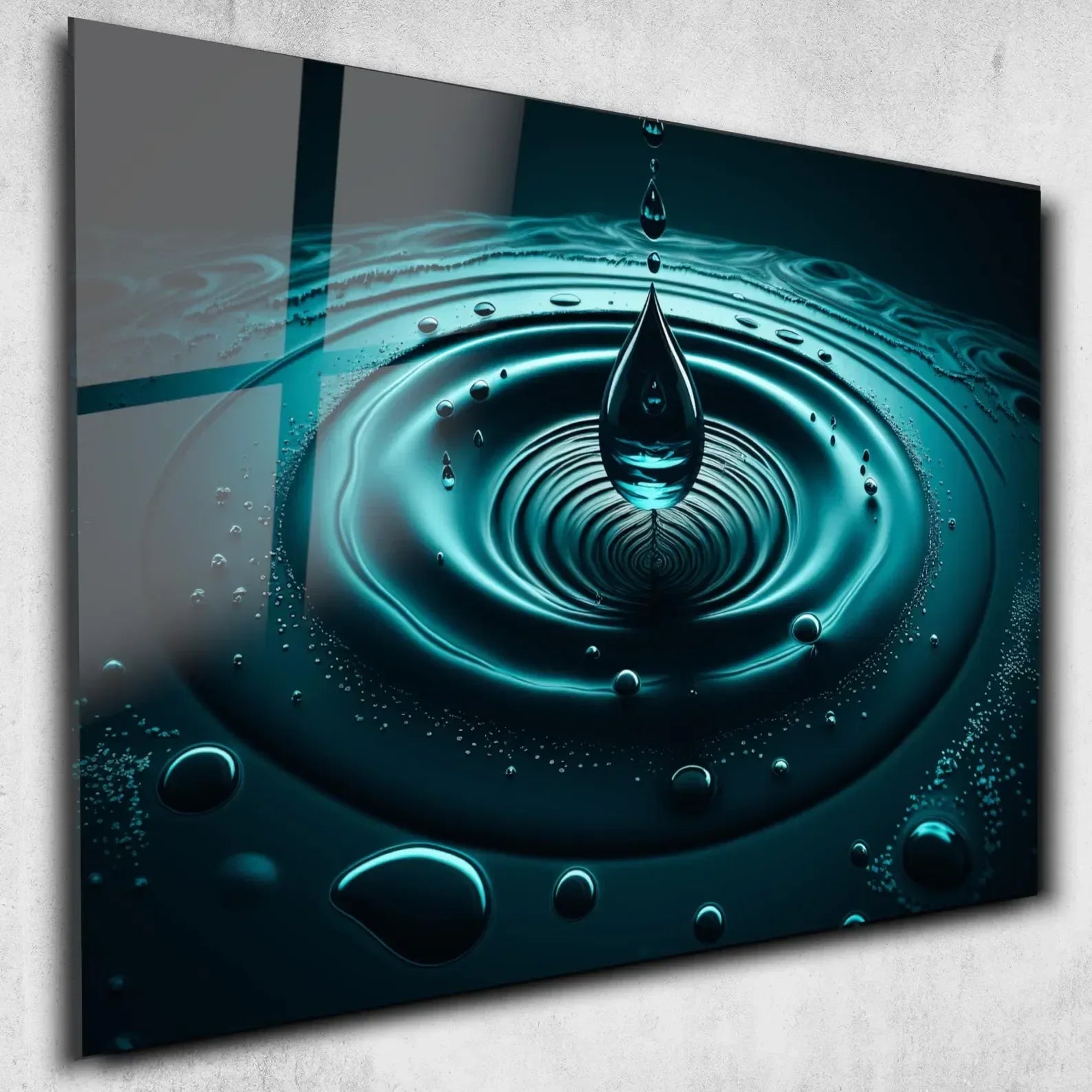 Water Drop Glass Wall Art - LUXARTDECO
