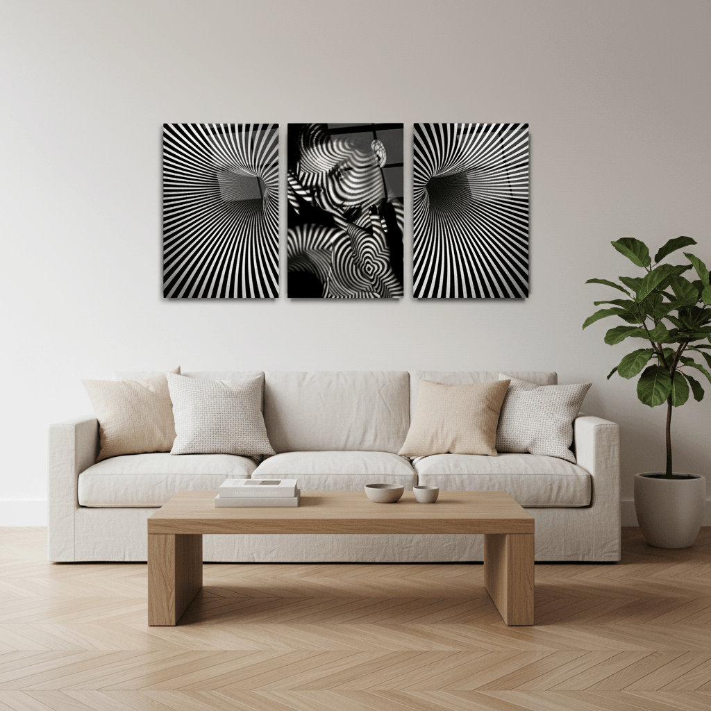 Donna İpnotica Quadro in Vetro Temperato