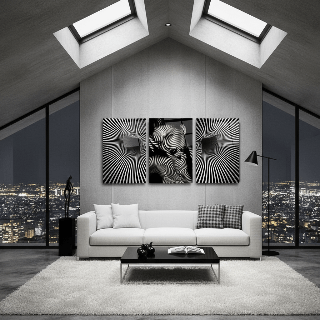 Donna İpnotica Quadro in Vetro Temperato