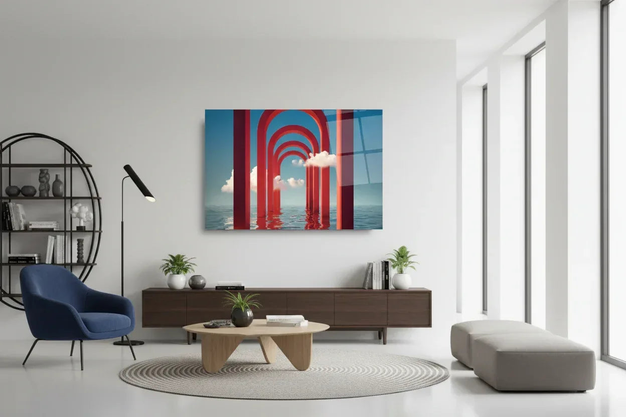 Abstract Sea Glass Wall Art - LUXARTDECO