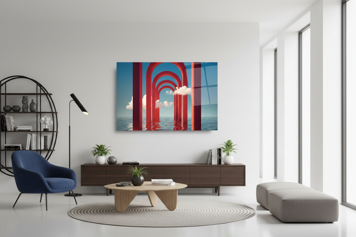 Abstract Sea Glass Wall Art