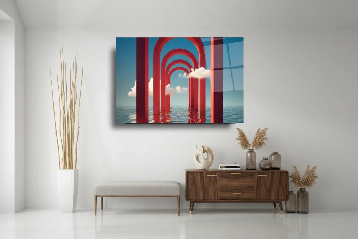 Abstract Sea Glass Wall Art - LUXARTDECO