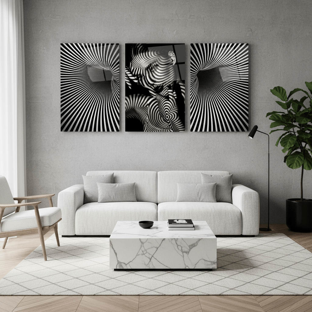 Donna İpnotica Quadro in Vetro Temperato