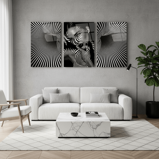Hypnotic Woman Glass Wall Art
