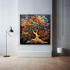 Décoration murale en verre citron