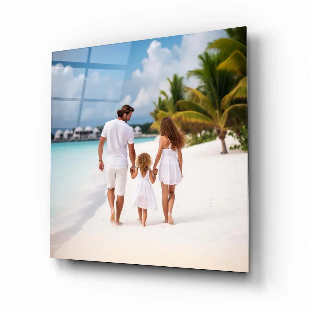 Square Custom Print on Glass - LUXARTDECO