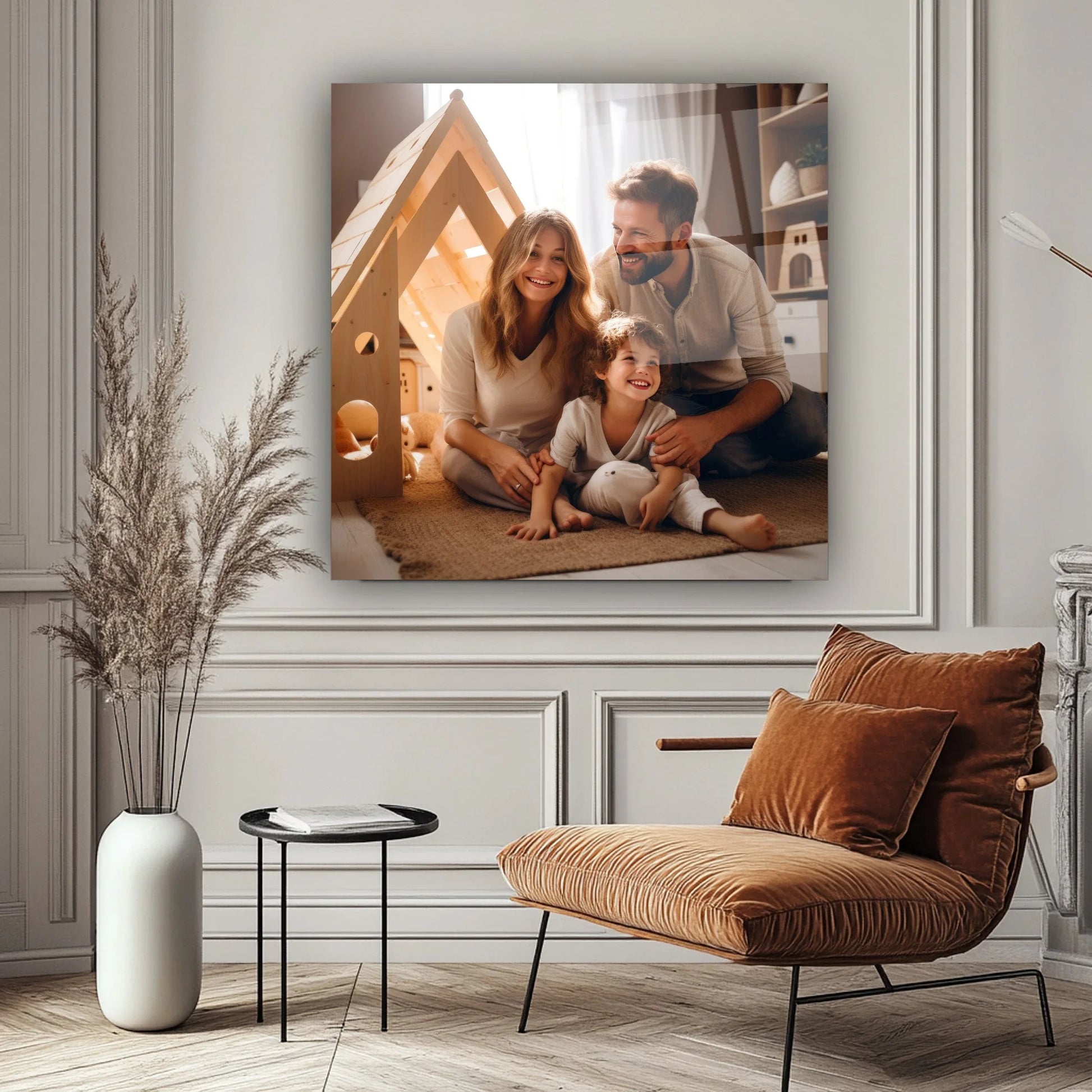 Square Custom Print on Glass - LUXARTDECO