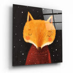 Fox Glass Wall Art - LUXARTDECO