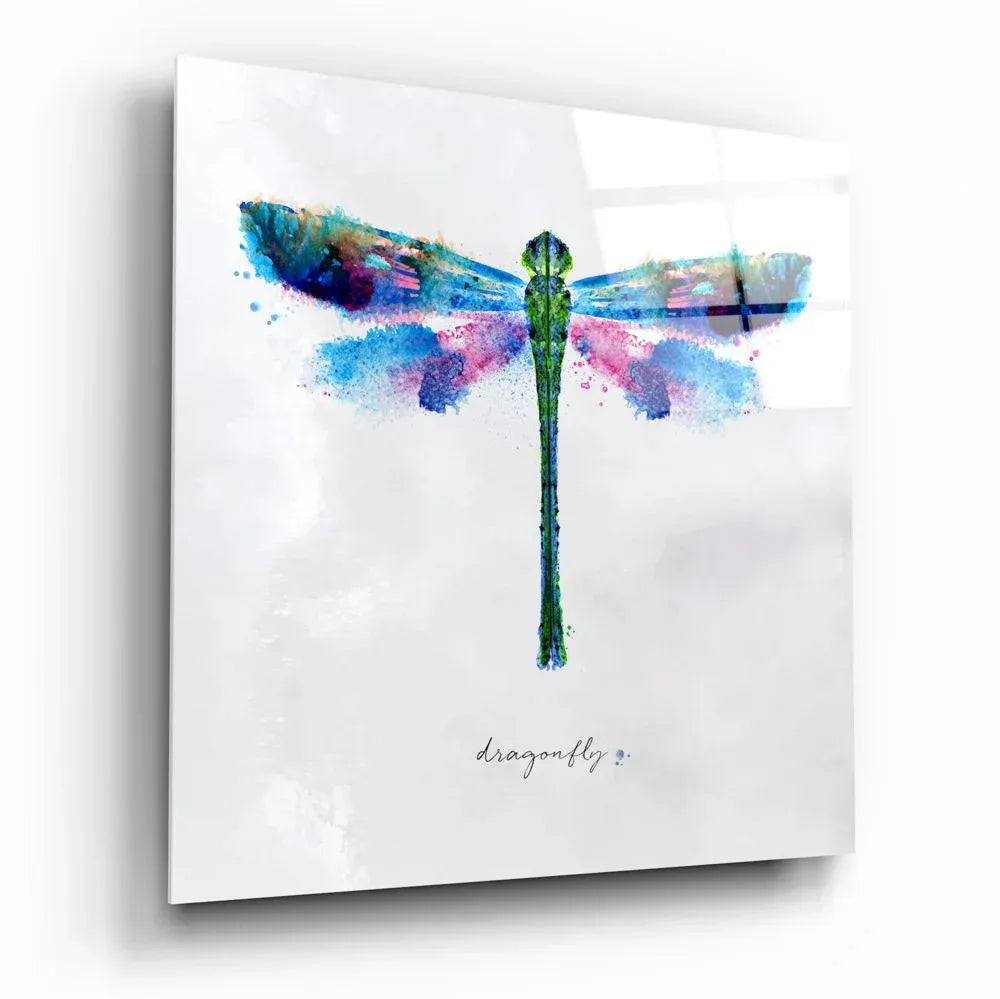 Dragonfly Glass Wall Art - LUXARTDECO