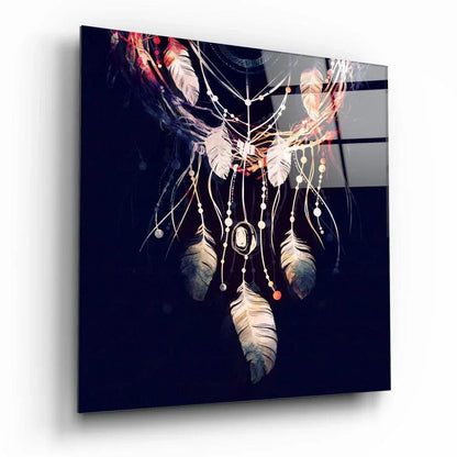 Dreamcatcher Glass Wall Art - LUXARTDECO