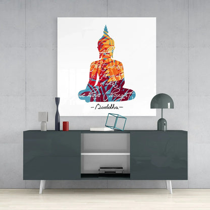 Buddha Glass Wall Art - LUXARTDECO