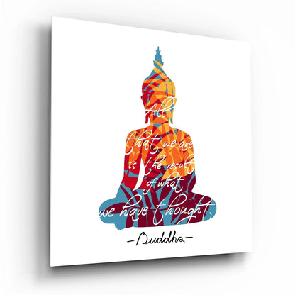 Buddha Glass Wall Art - LUXARTDECO