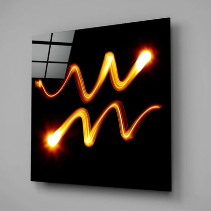 Horoscopes - Aquarius Glass Wall Art - LUXARTDECO